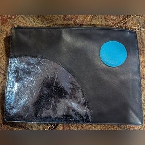 Whistles Leathers Crossbody in Navy